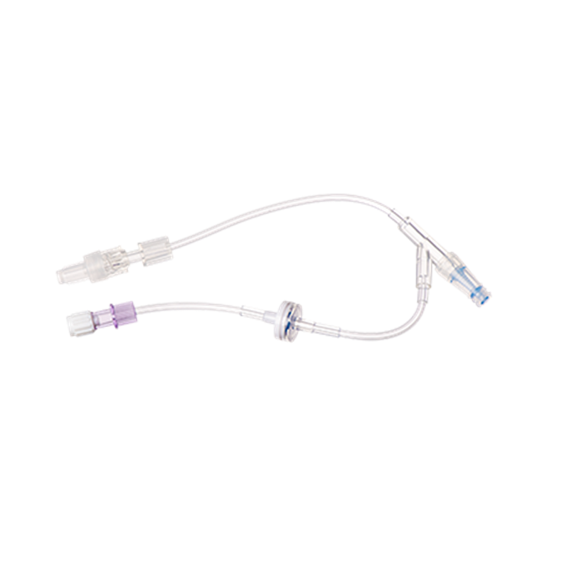 20cm Minimum Volume Extension Set with Needleless Access Site Female Luer Lock to Male Luer Lock and RC